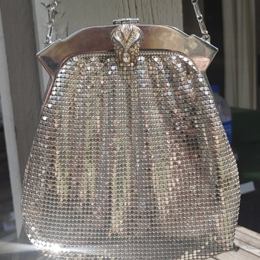 Whiting and Davis mesh purse